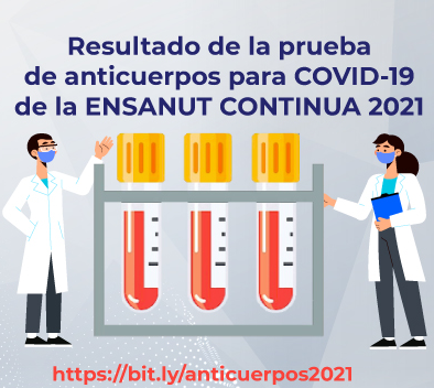 Resultados de la prueba de anticuerpos para COVID-19 de la ENSANUT CONTINUA 2021 image